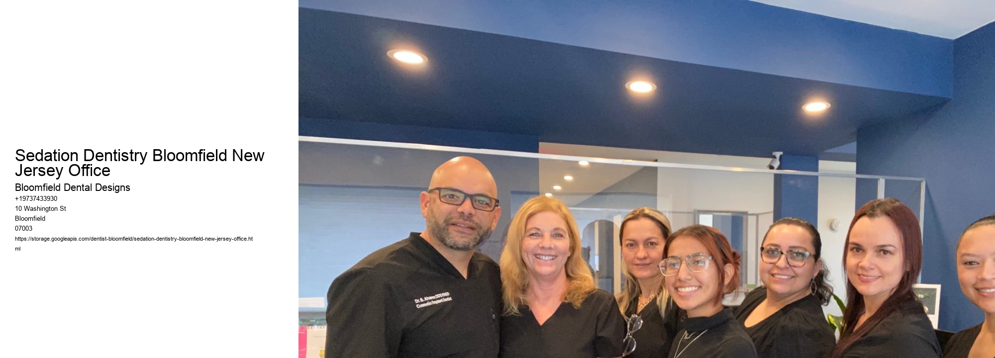 Sedation Dentistry Bloomfield New Jersey Office